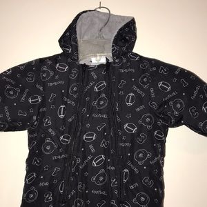 Okie dokie 3-6 month football snow bib GUC! ❤️